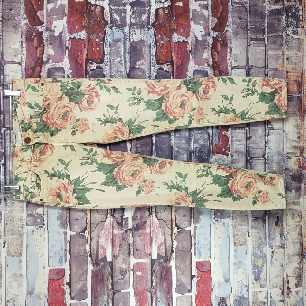 Current/Elliott "The Stiletto" Floral Print Jeans